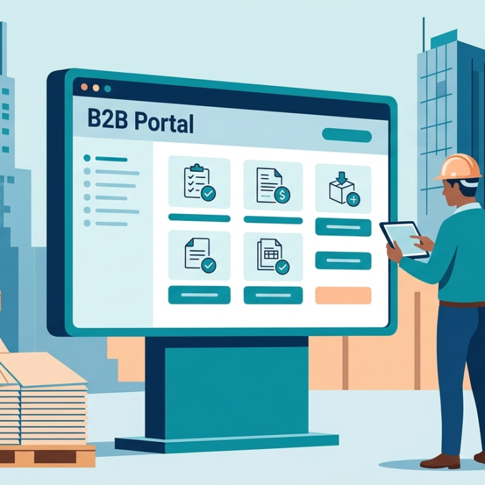 Custom B2B Customer Portal for Building Materials